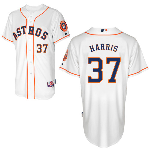 Will Harris #37 MLB Jersey-Houston Astros Men's Authentic Home White Cool Base Baseball Jersey